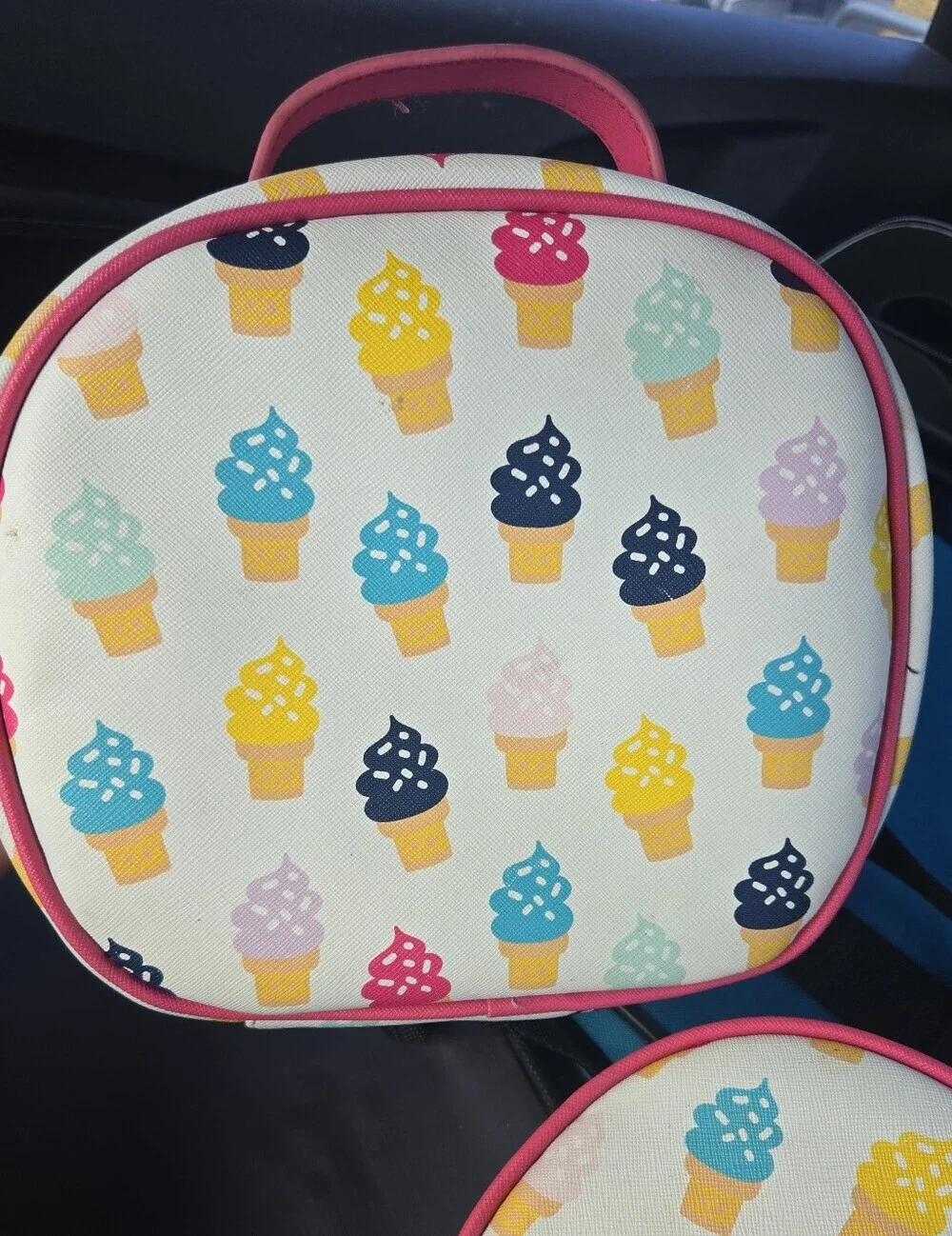 Dabney Lee Set Of Makeup Bags Ice Cream Cones